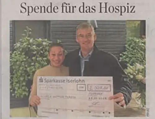 Spende für das Hospiz – IKZ 10.01.2024